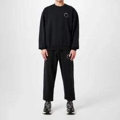 7 Days Active Monday Tracksuit Bottoms in Black