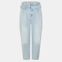 7 For All Mankind Straight Papbag in Blue