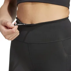 adidas 7/8 Slim Cut Running Pants in Black