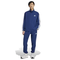 adidas 3 Stripe Tracksuit Set Adults in Blue