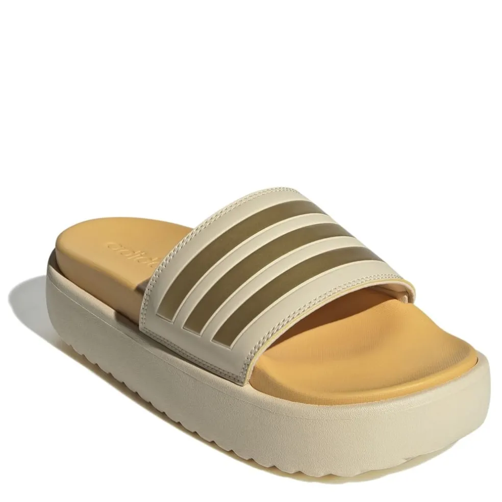adidas Adilette Platform Slides in Multi