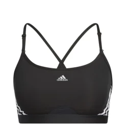 adidas Aeroreact Training Light-Support 3S Bra in Black-White
