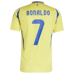 adidas Al Nassr Ronaldo Home Shirt 2024 2025 Adults in Yellow