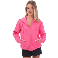 adidas ALL SZN Full Zip Hoodie in Pink