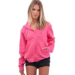 adidas ALL SZN Full Zip Hoodie in Pink