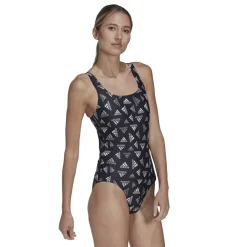 adidas Aop Sportswear Swimsuit in Black