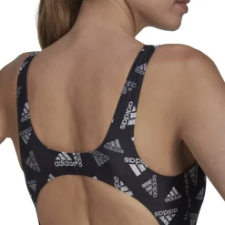 adidas Aop Sportswear Swimsuit in Black