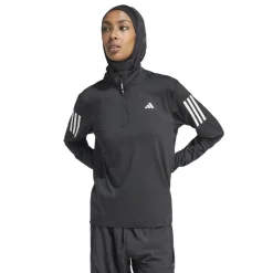 adidas B HalF-Zipip in Black