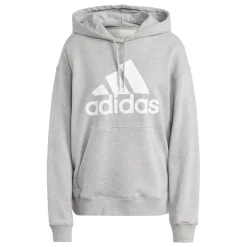 adidas Badge Of Sport Hoodie Ladies in Grey