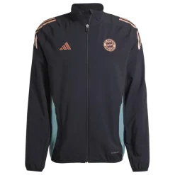 adidas Bayern Munich Anthem Jacket 2025 2026 Adults in Black