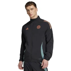 adidas Bayern Munich Anthem Jacket 2025 2026 Adults in Black