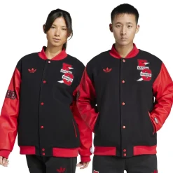 adidas Bayern Munich Vrct Jacket Adults in Black