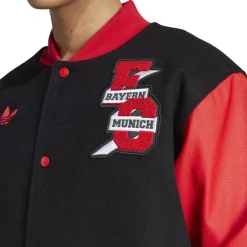 adidas Bayern Munich Vrct Jacket Adults in Black