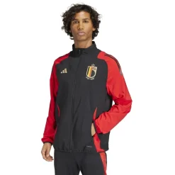 adidas Belgium Pre Match Jacket 2024 Adults in Black