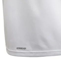 adidas Boys Designed 2 Move 3-Stripes T-Shirt in White Black