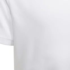 adidas Boys Designed 2 Move 3-Stripes T-Shirt in White Black