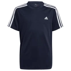 adidas Boys Designed 2 Move 3-Stripes T-Shirt in inkwell