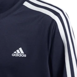 adidas Boys Designed 2 Move 3-Stripes T-Shirt in inkwell