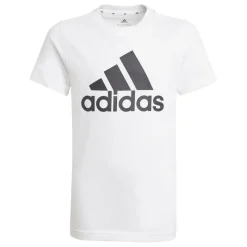 adidas Boys Essentials Big Logo T-Shirt in White