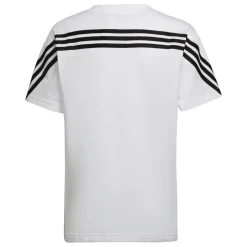 adidas Boys Future Icons 3-Stripes T-Shirt in White