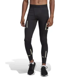 adidas Compression Fit Running Athletic Pants in Black