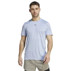 adidas Confident Crew Neck Regular Fit T-Shirt in Blue