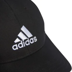 adidas Cotton Twill Baseball Cap in Black