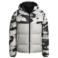 adidas Down Hooded Puffer Jacket in Multi
