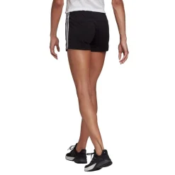 adidas Essential 3 Stripe Shorts in Black