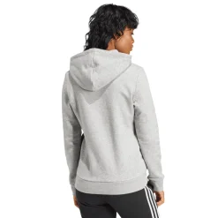adidas Essentials Big Logo Fleece Hoodie in Grey