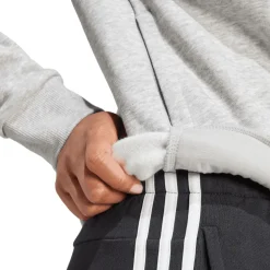 adidas Essentials Big Logo Fleece Hoodie in Grey