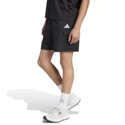 adidas Essentials Small Logo Cargo Chelsea Shorts in Black