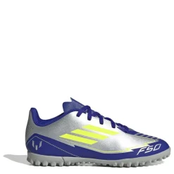 adidas F50 Club Children Astro Turf Football Boots in Silver