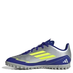 adidas F50 Club Children Astro Turf Football Boots in Silver