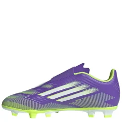 adidas F50 Club Childrens Firm Ground Football Boots in Purple