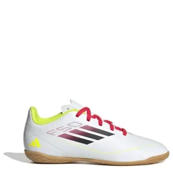 adidas F50 Club Childrens Indoor Football Boots in White