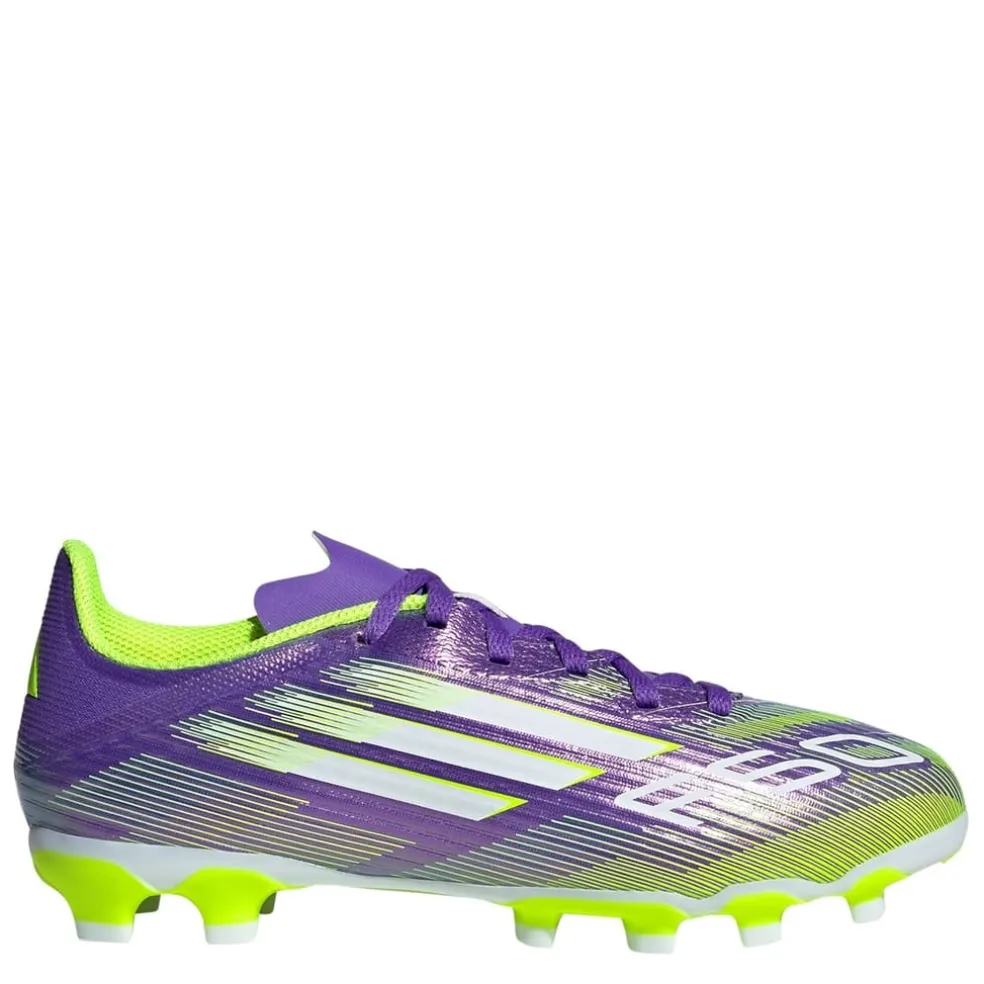 adidas F50 League Childrens Multi Ground Football Boots in Purple