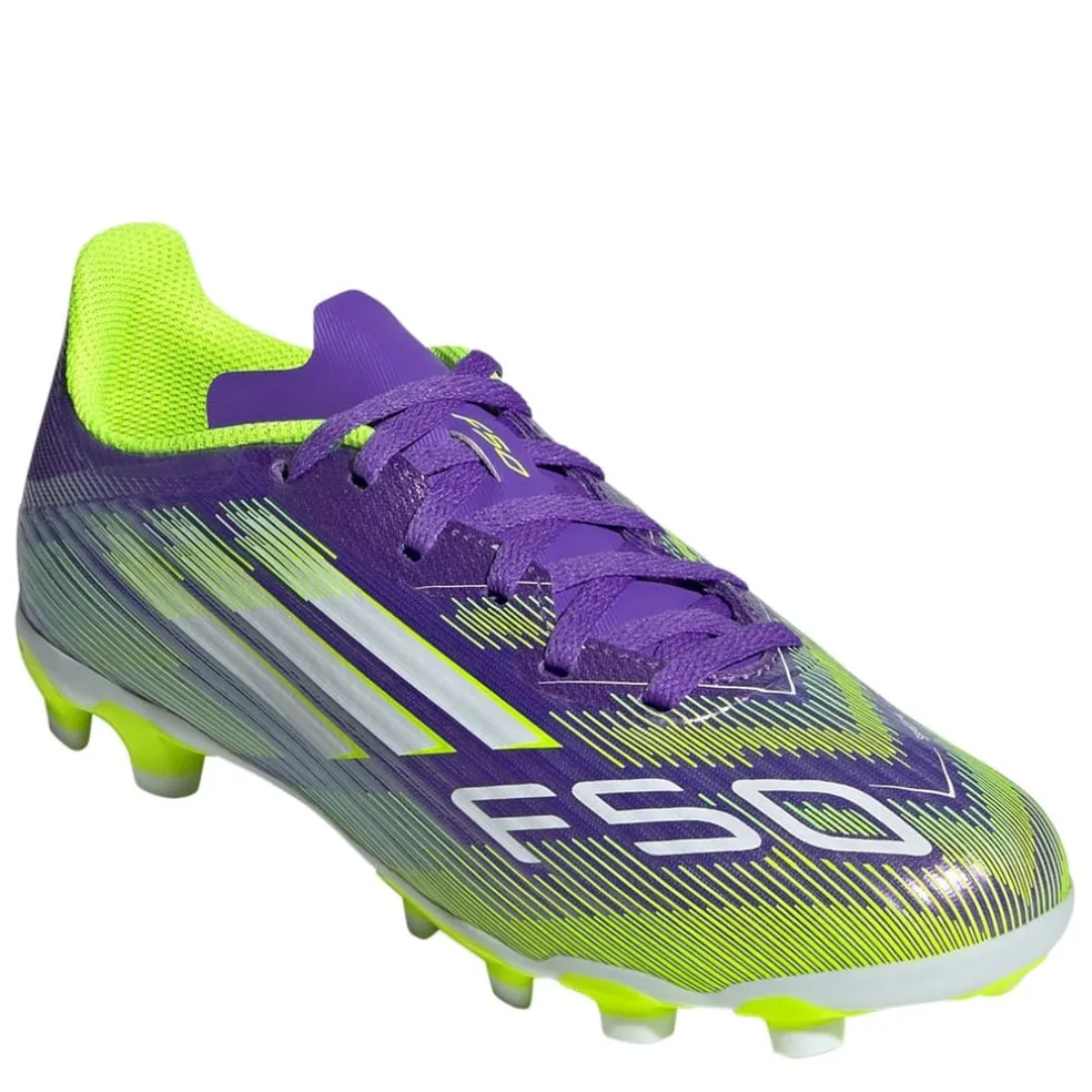 adidas F50 League Childrens Multi Ground Football Boots in Purple