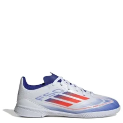 adidas F50 League In J Indoor Football Boots Boys in White