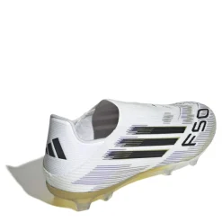 adidas F50 League Laceless Adults Firm Ground Football Boots in White