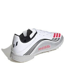 adidas F50 Messi League Childrens Astro Turf Football Boots in White
