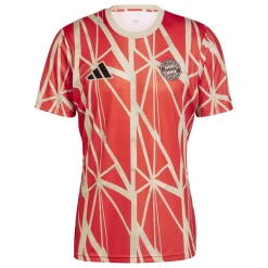 adidas Fc Bayern Munich Pre Match Shirt 2024 2025 Adults in Red
