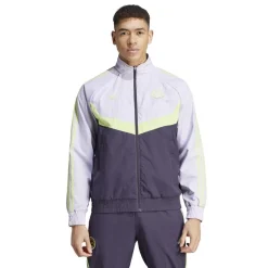 adidas Fc Bayern Woven Tracksuit Top 2023 2024 Adults in Grey