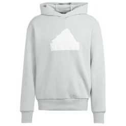 adidas Future Icons Badge of Sport Hoodie in Silver