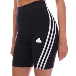 adidas Future Icons 3-Stripes Bike Shorts in Black-White