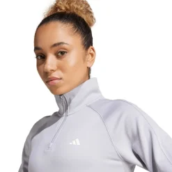 adidas Game & Go 1/4 Zip Top in Grey