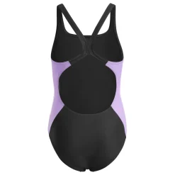 adidas Girls Cut 3-Stripes Swimsuit in Black