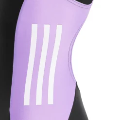 adidas Girls Cut 3-Stripes Swimsuit in Black