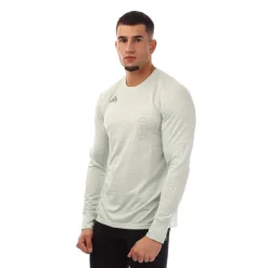 adidas Global Running Long Sleeve T-Shirt in Green
