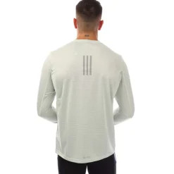 adidas Global Running Long Sleeve T-Shirt in Green